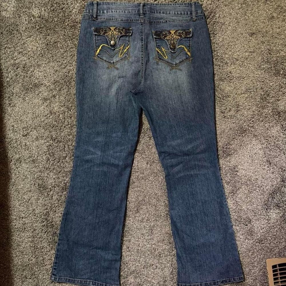 Apollo Women's Blue and Navy Jeans